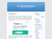 Tablet Screenshot of anaidtomemory.ancient-future.net